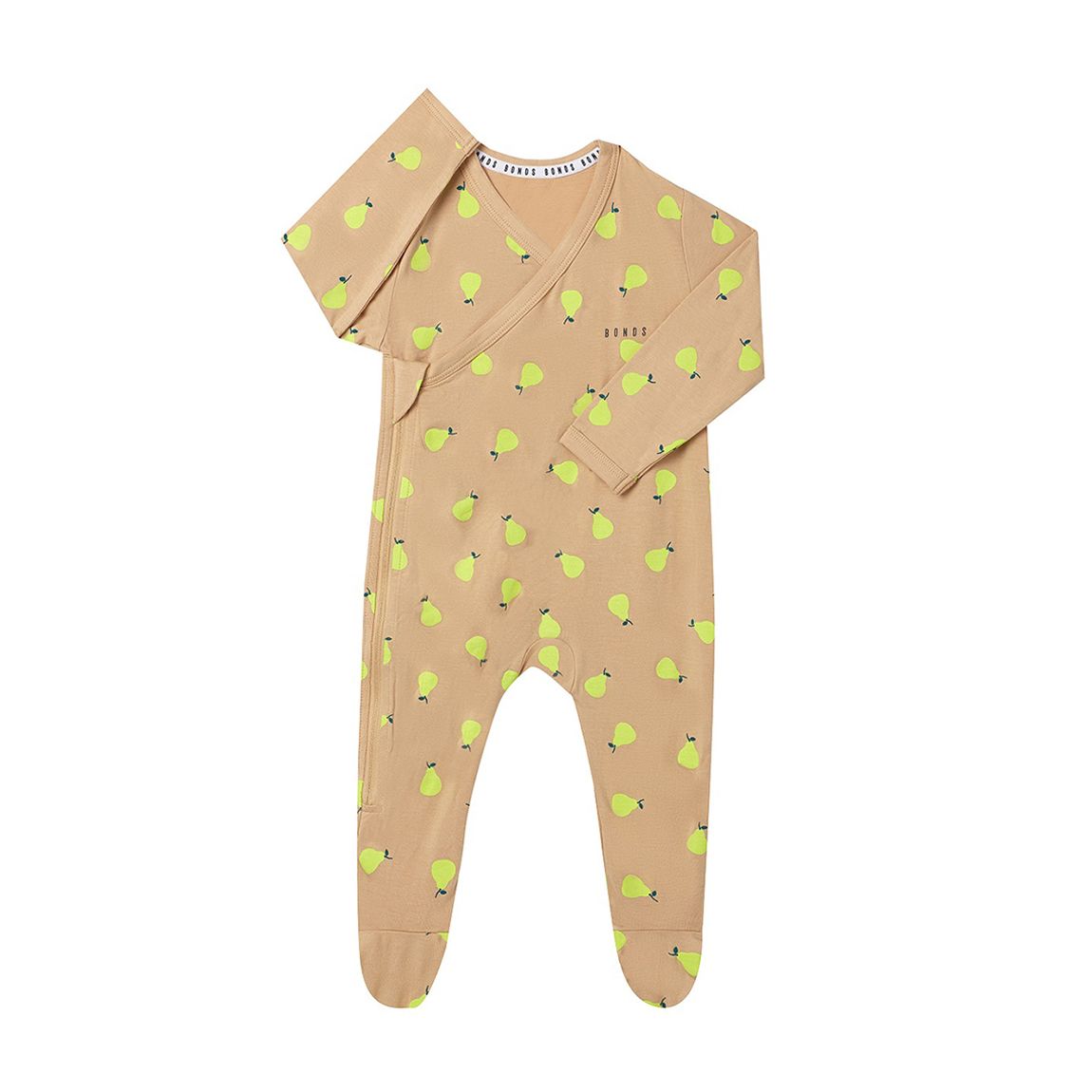 Monopièce Zippée Marron/Jaune Newbies main product photo