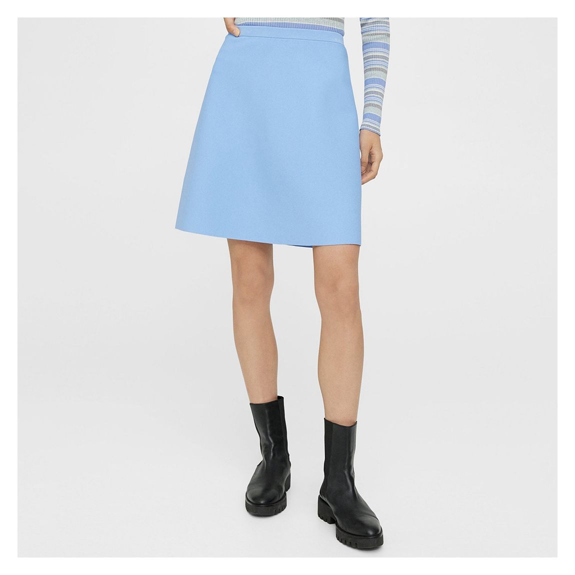 Mini-Jupe A-Line Bleu Clair main product photo