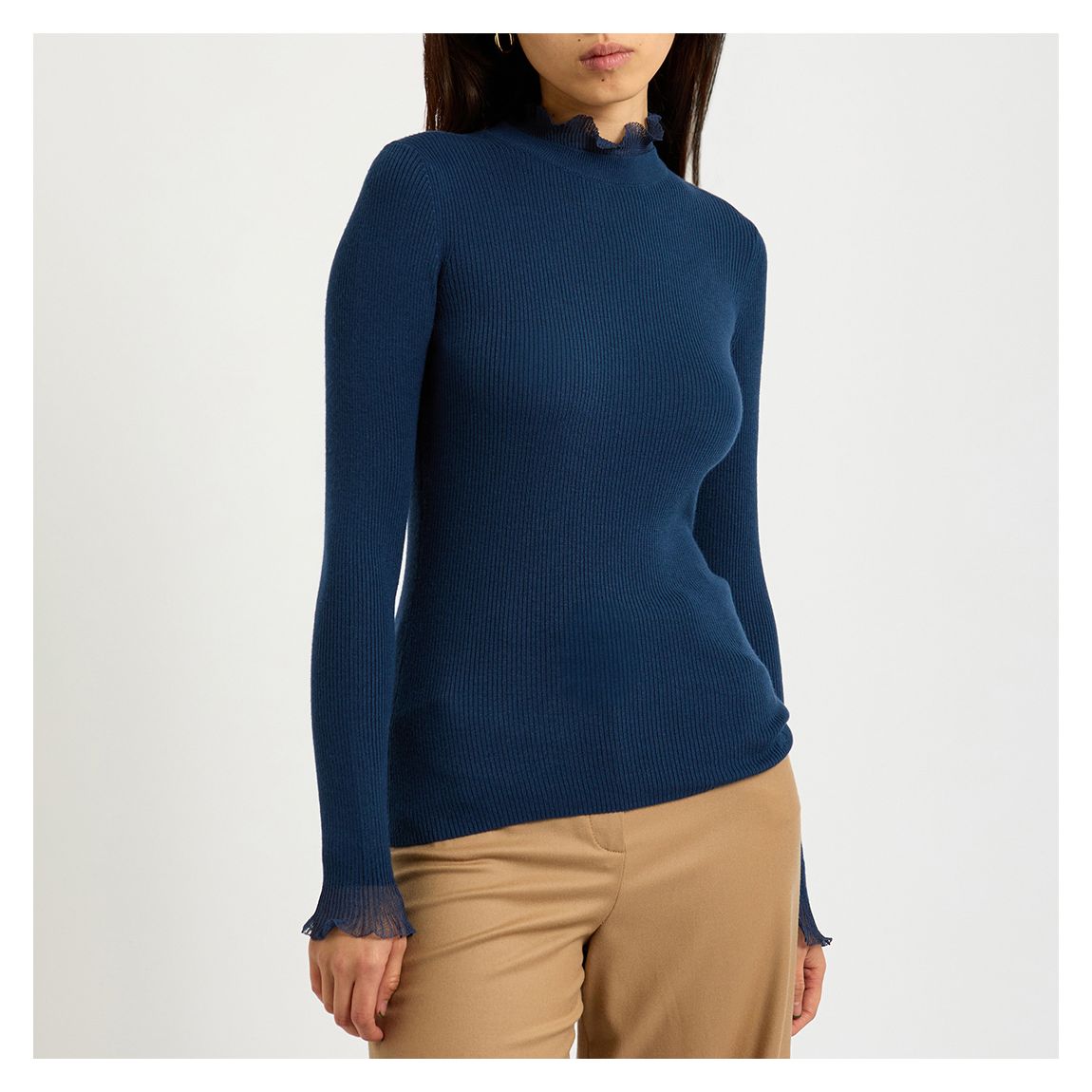 Pull Ajusté Bleu Dvana main product photo