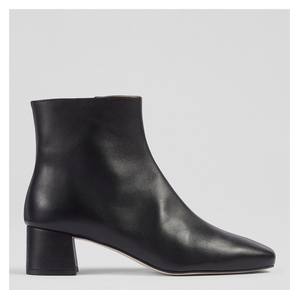 Bottines Clarice En Cuir Noir main product photo