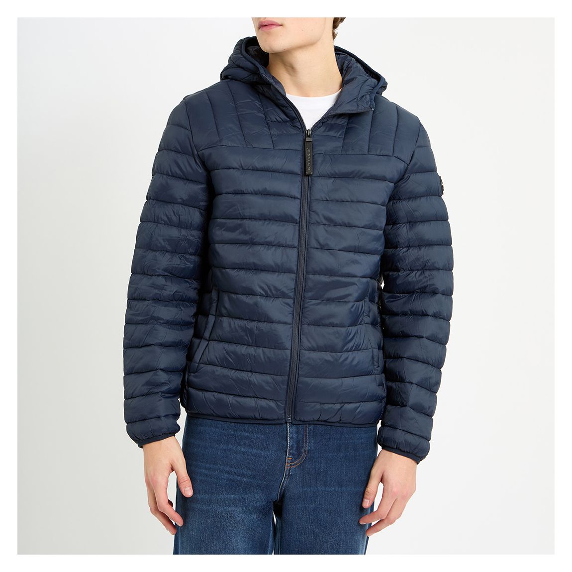 Navy Packable Puffer Jacket main product photo