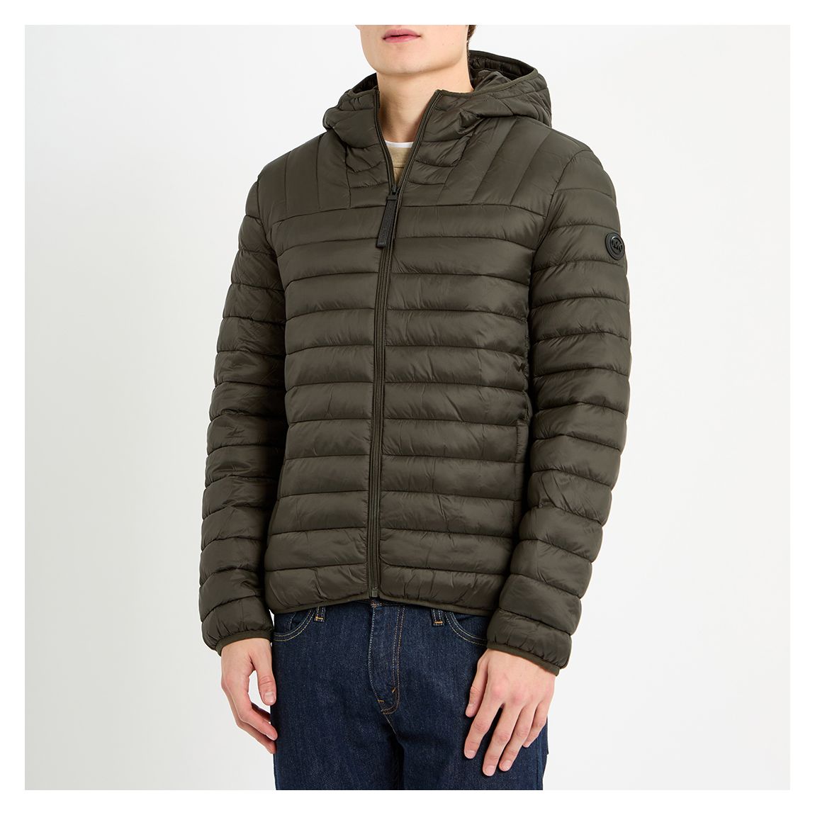 Khaki Packable Puffer Jacket main product photo