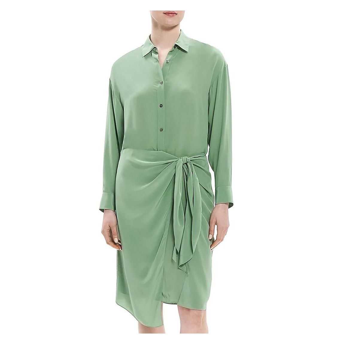 Robe Chemise Sarong Verte main product photo