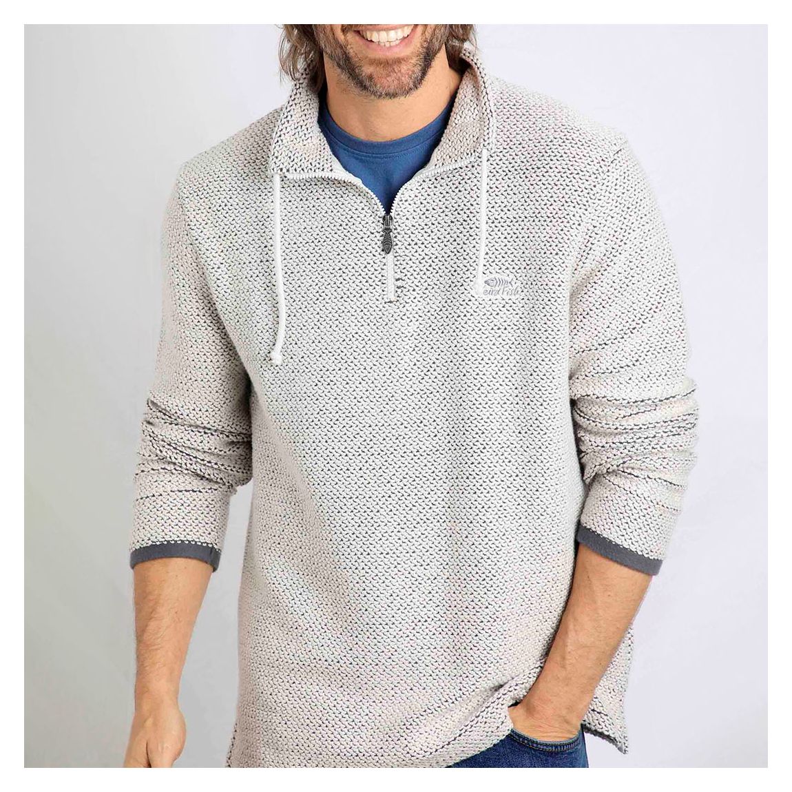 Sweat-Shirt Blanc Cruiser 1/4 Zip main product photo