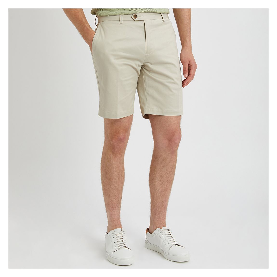 Short Chino En Coton Mélangé Stone Hampton main product photo