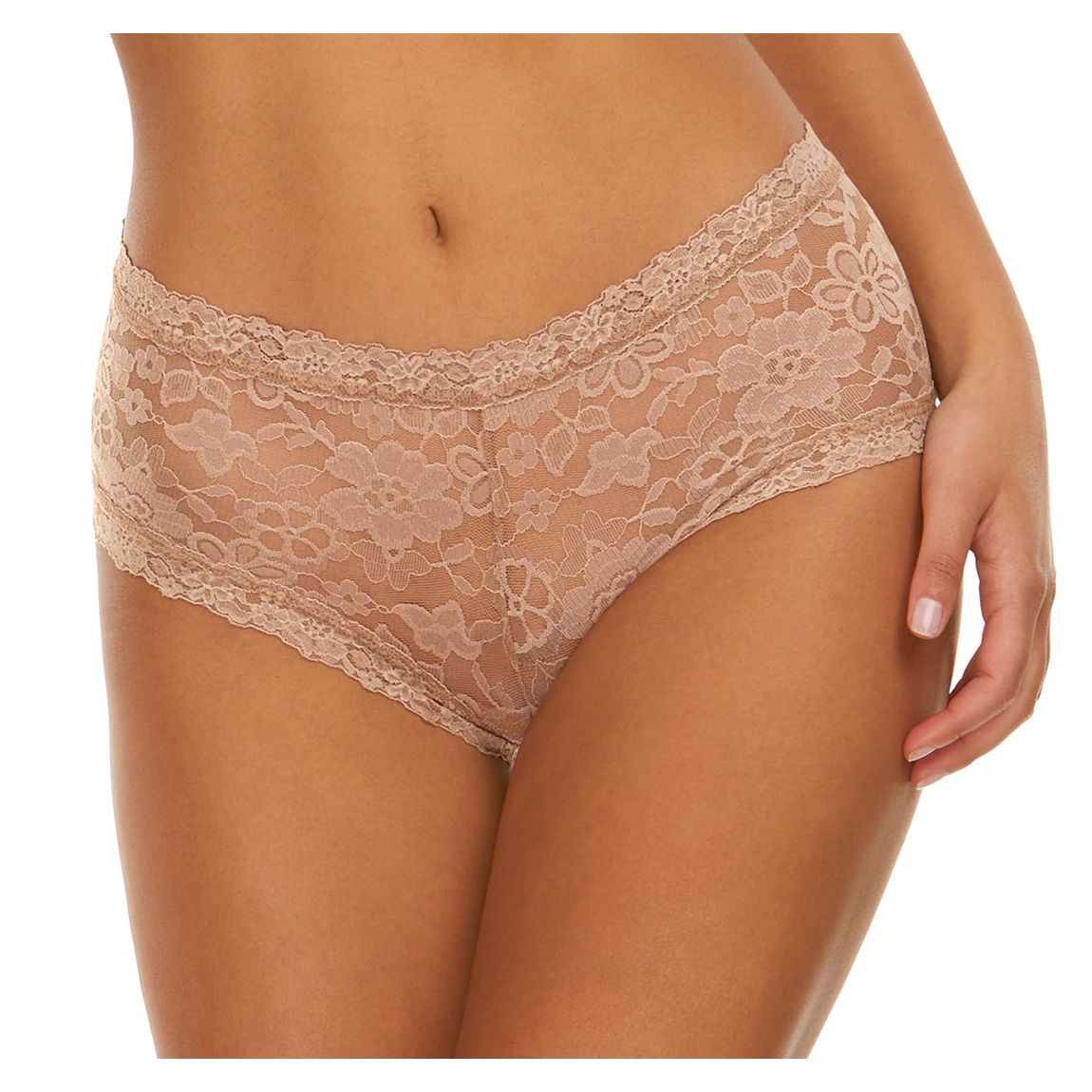 Taupe Daily Boyshort En Dentelle main product photo