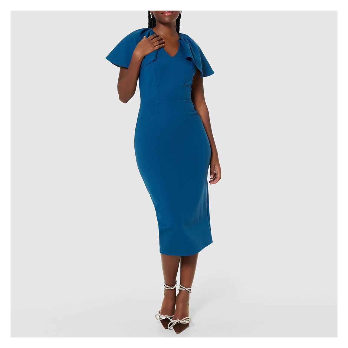 Robe Bodycon Sarcelle main product photo