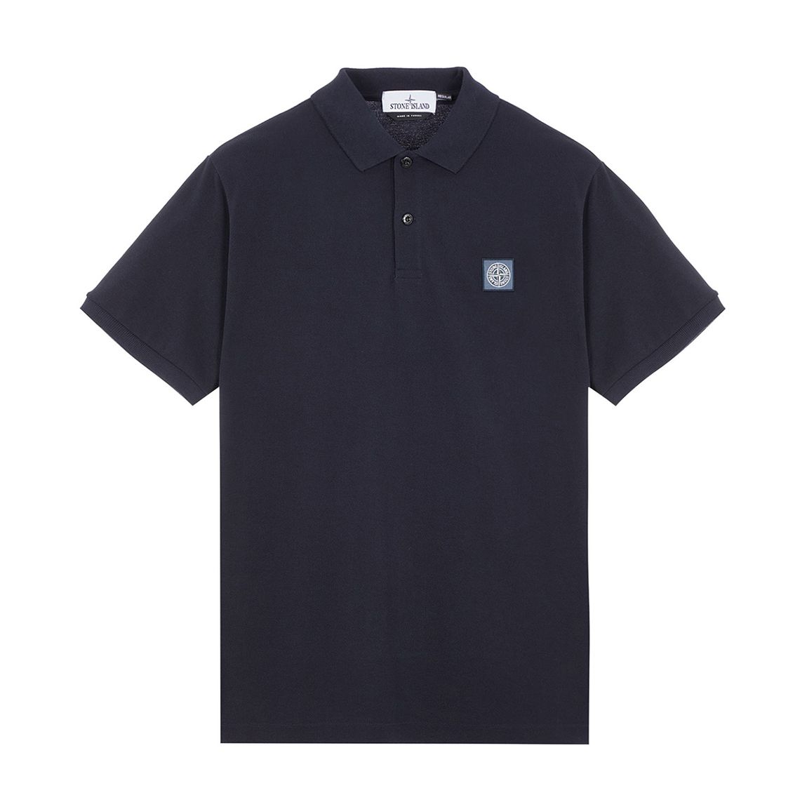 Polo En Coton Piqué Marine main product photo