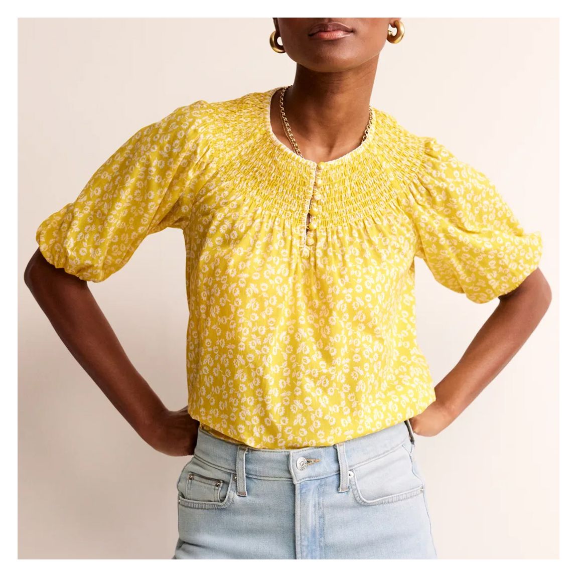 Top En Coton Jaune main product photo