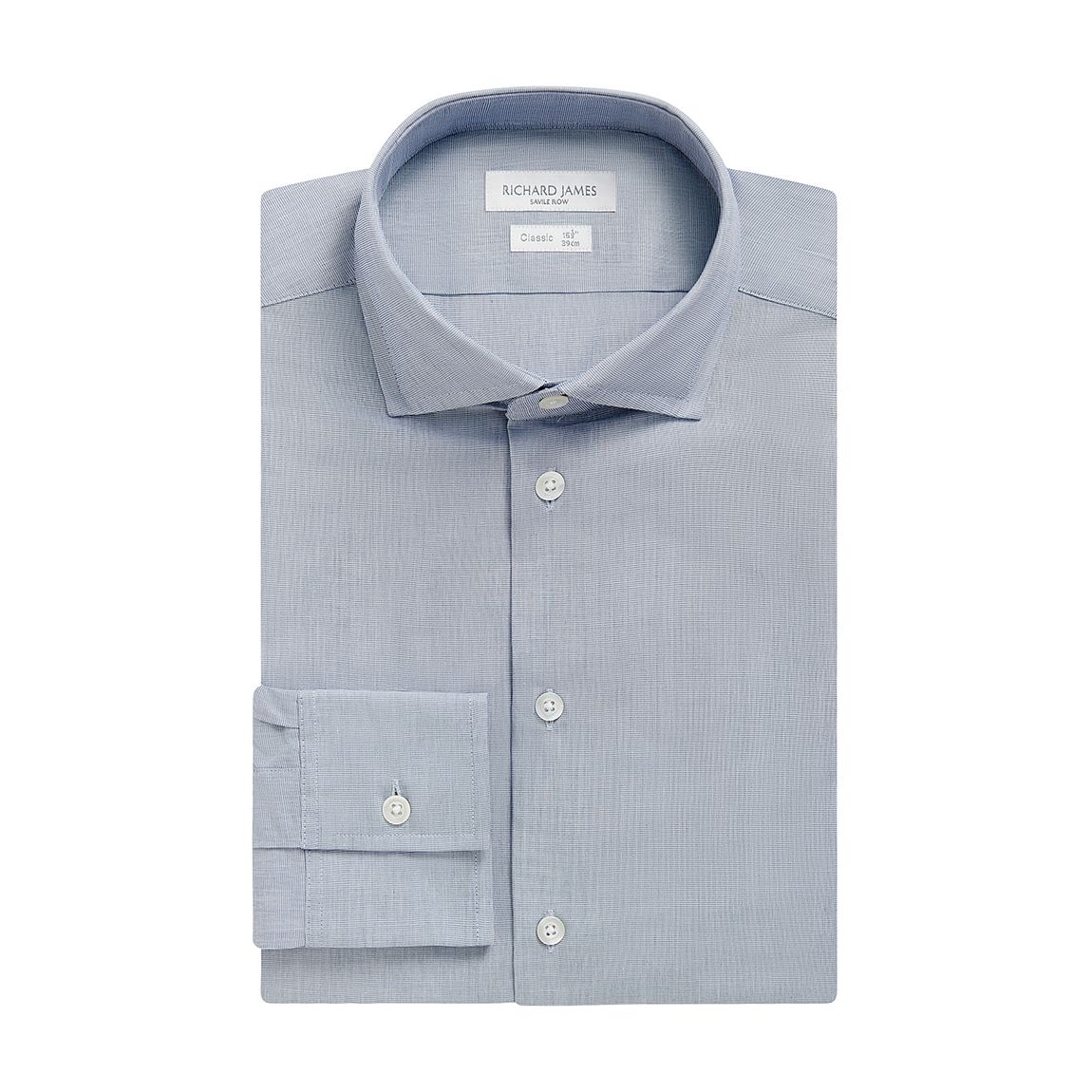 Chemise Régulière En Coton Stretch Austin Bleu main product photo