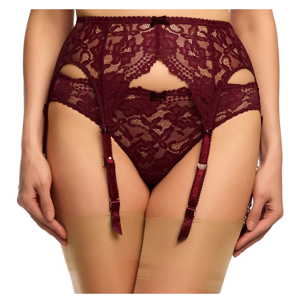 Porte-Jarretelles Cora Bordeaux main product photo