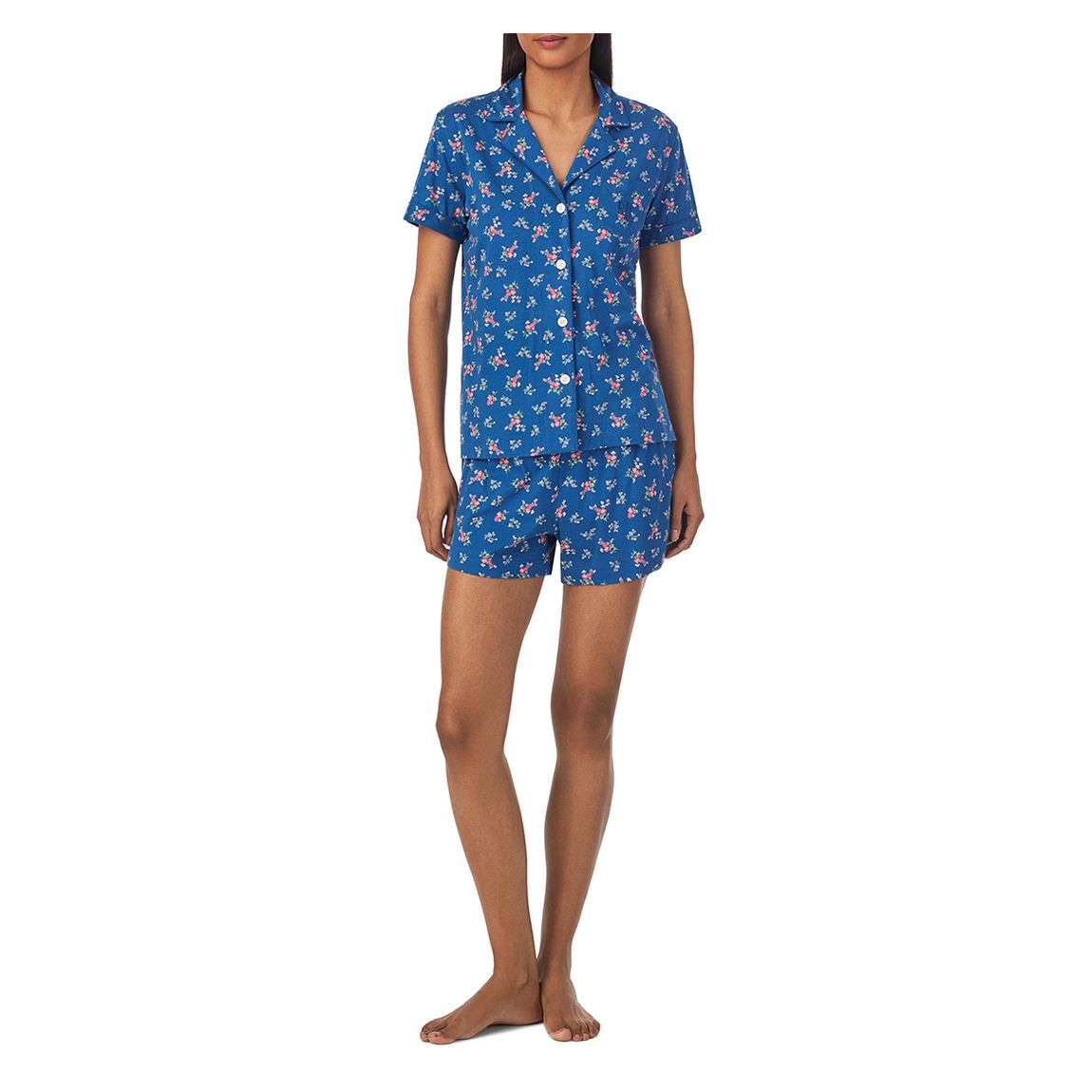 Navy Print Short Pyjama Set main product photo