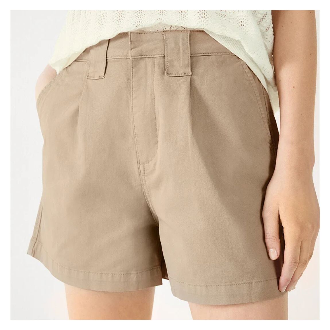 Short En Coton Stretch Daisy Beige main product photo
