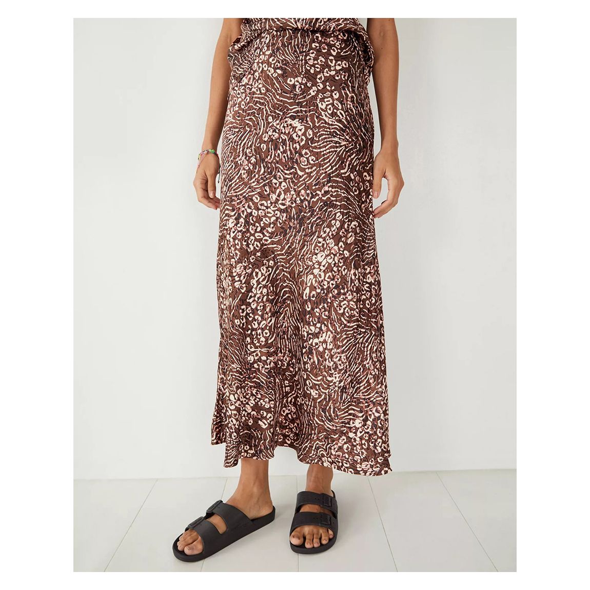 Safari Animal Brown Simone Slinky Skirt main product photo