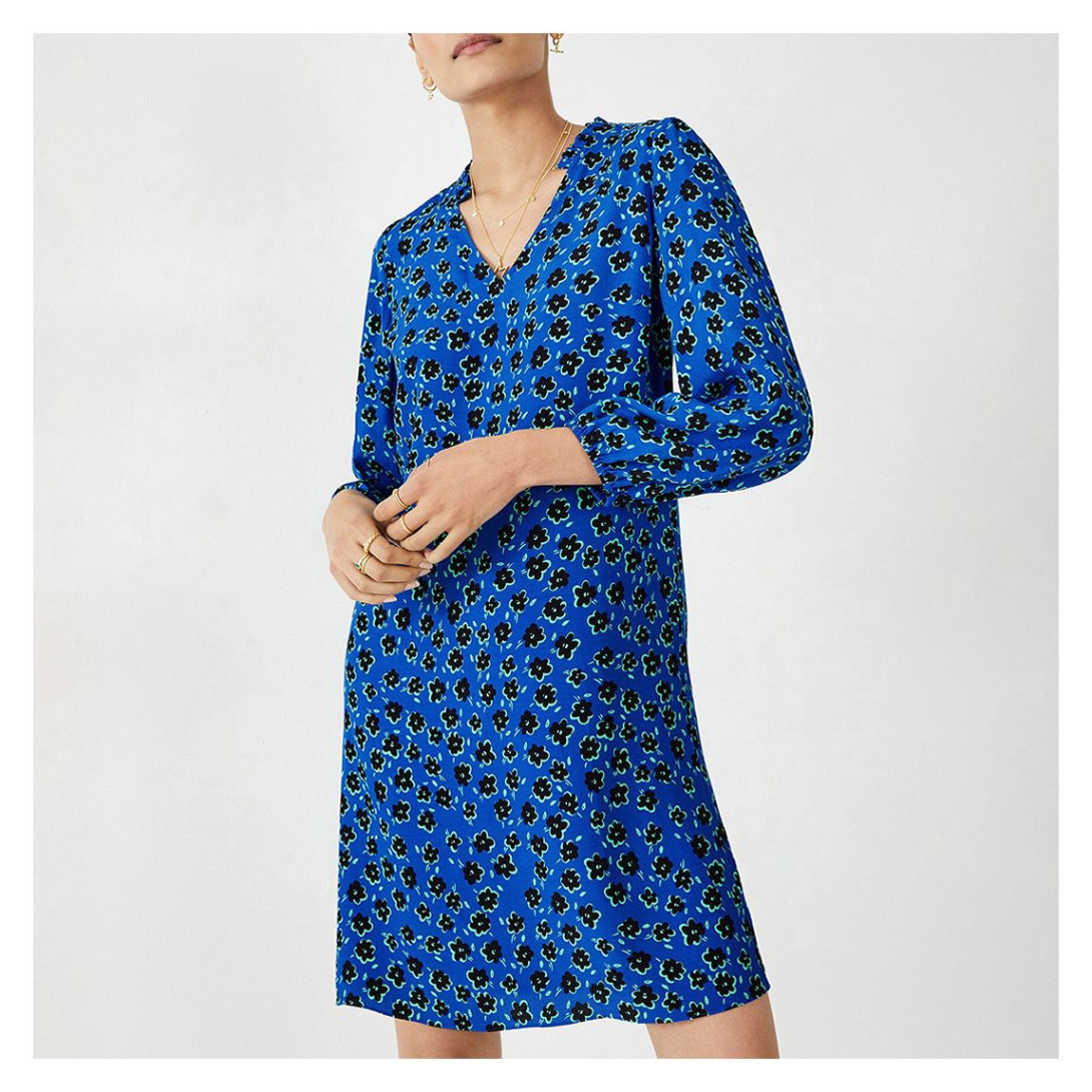 Mini Robe Zina Bleu Foncé main product photo