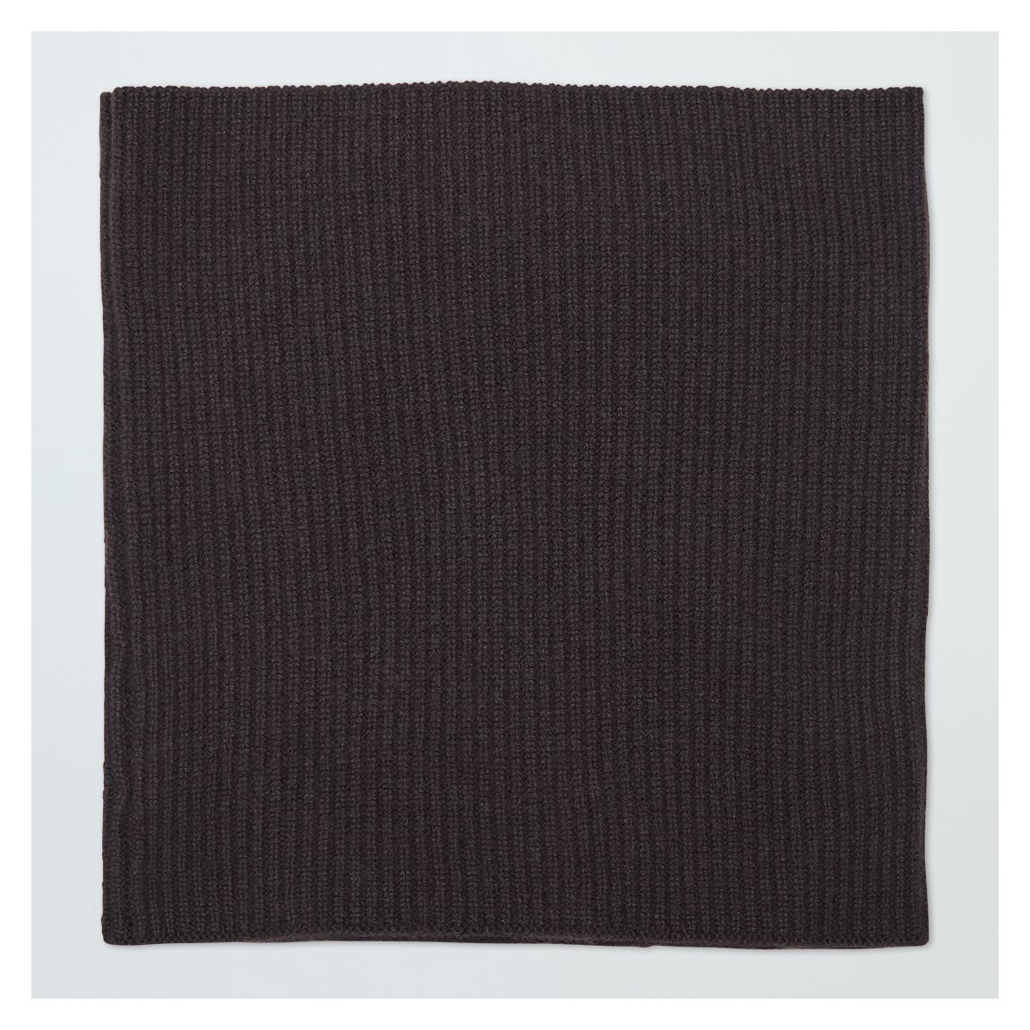 Snood Marron En Cachemire Côtelé main product photo