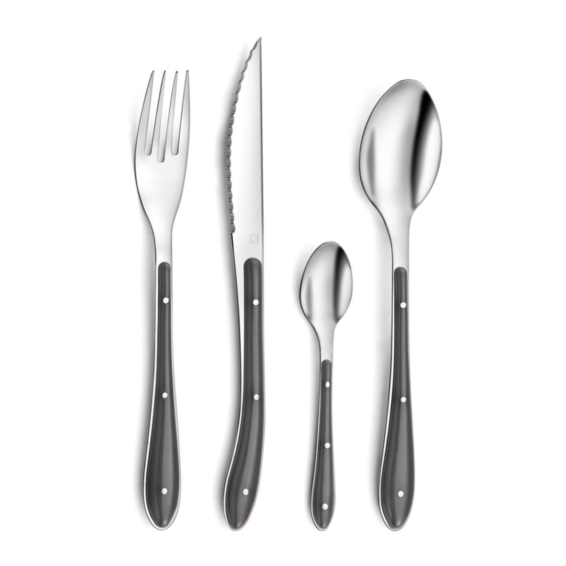 Bistro 1-2-3 - Ménagère 24 pièces Anthracite main product photo