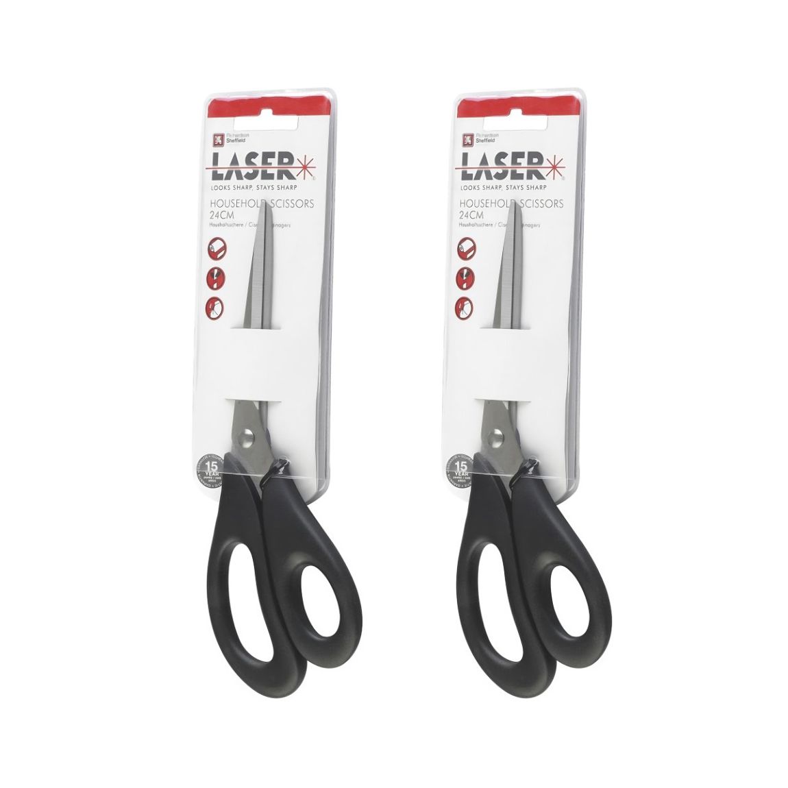 Laser - Set 2 Ciseaux universel main product photo