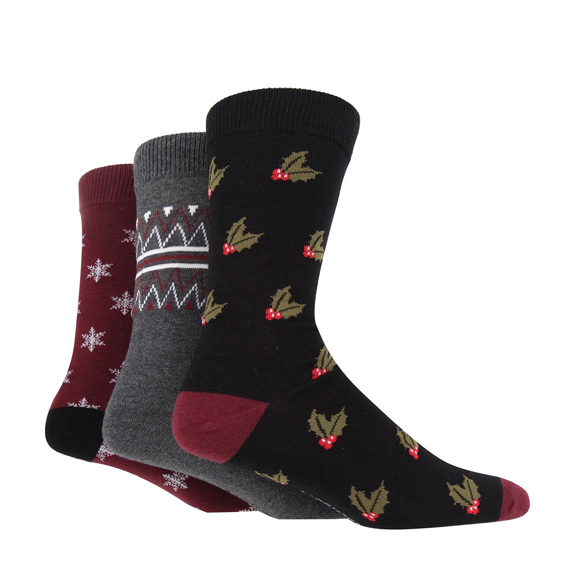 Chaussettes Multiples 3Pk Cadeau Saisonnier À Suspendre main product photo