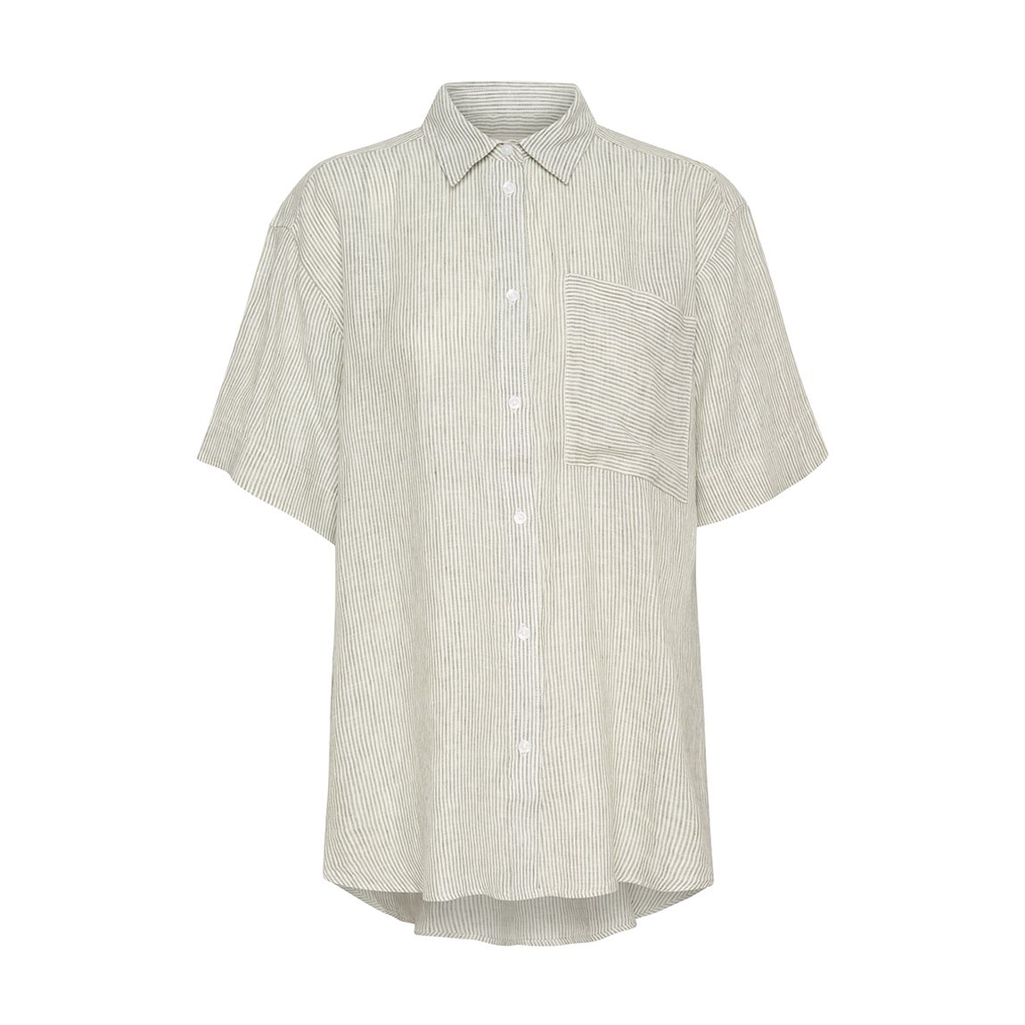 Chemise En Lin Vert main product photo