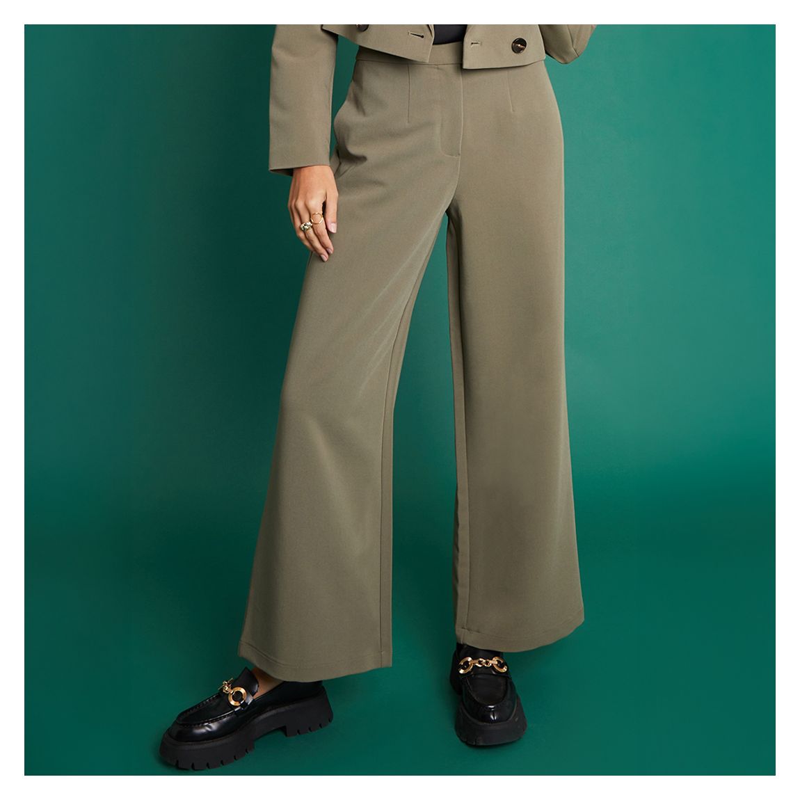 Pantalon Large Kaki main product photo