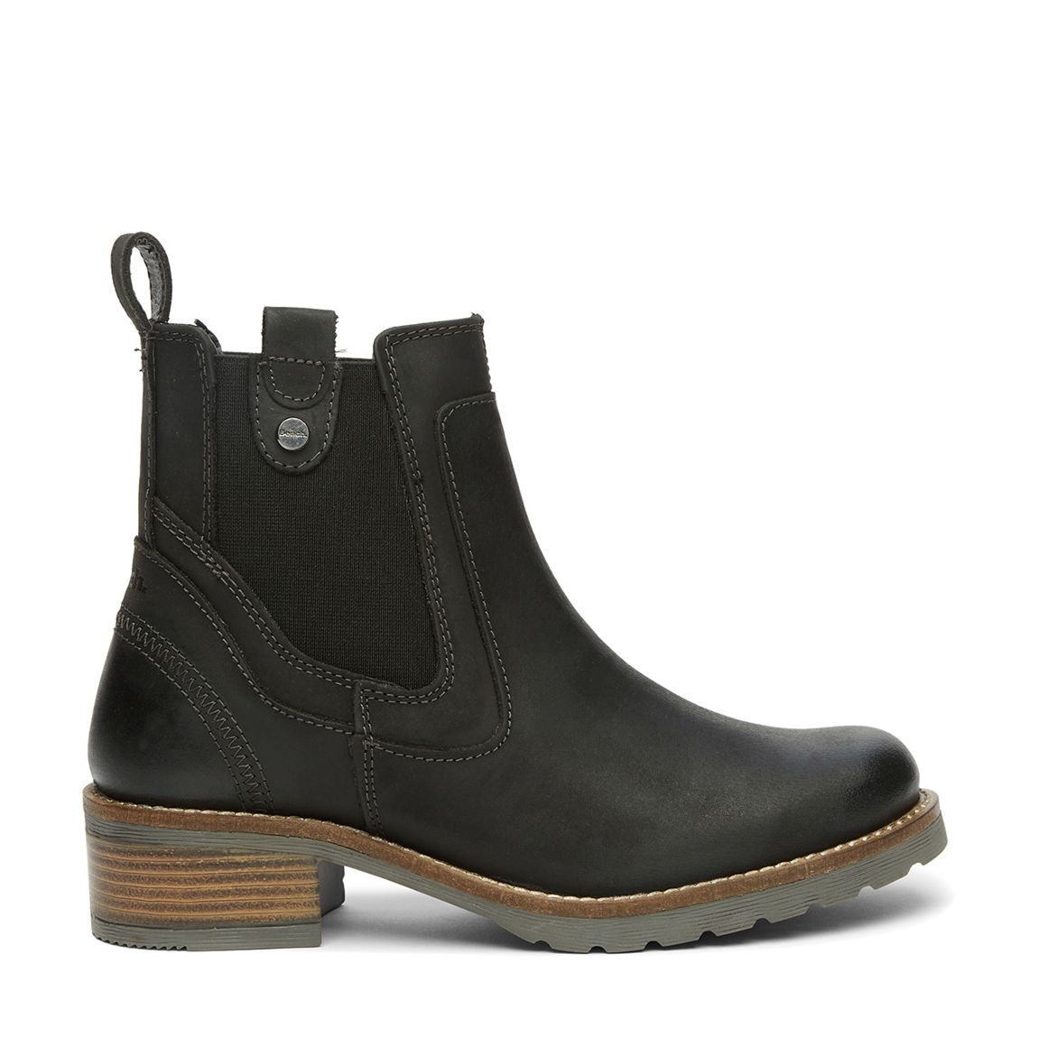 Bottes Chelsea En Cuir Noir main product photo