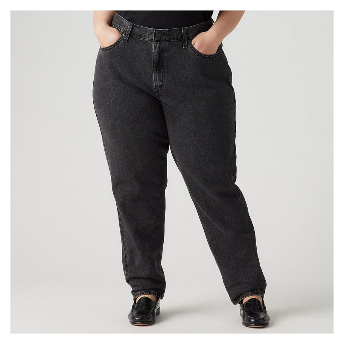 Plus Jeans Noir Des Années 80 main product photo