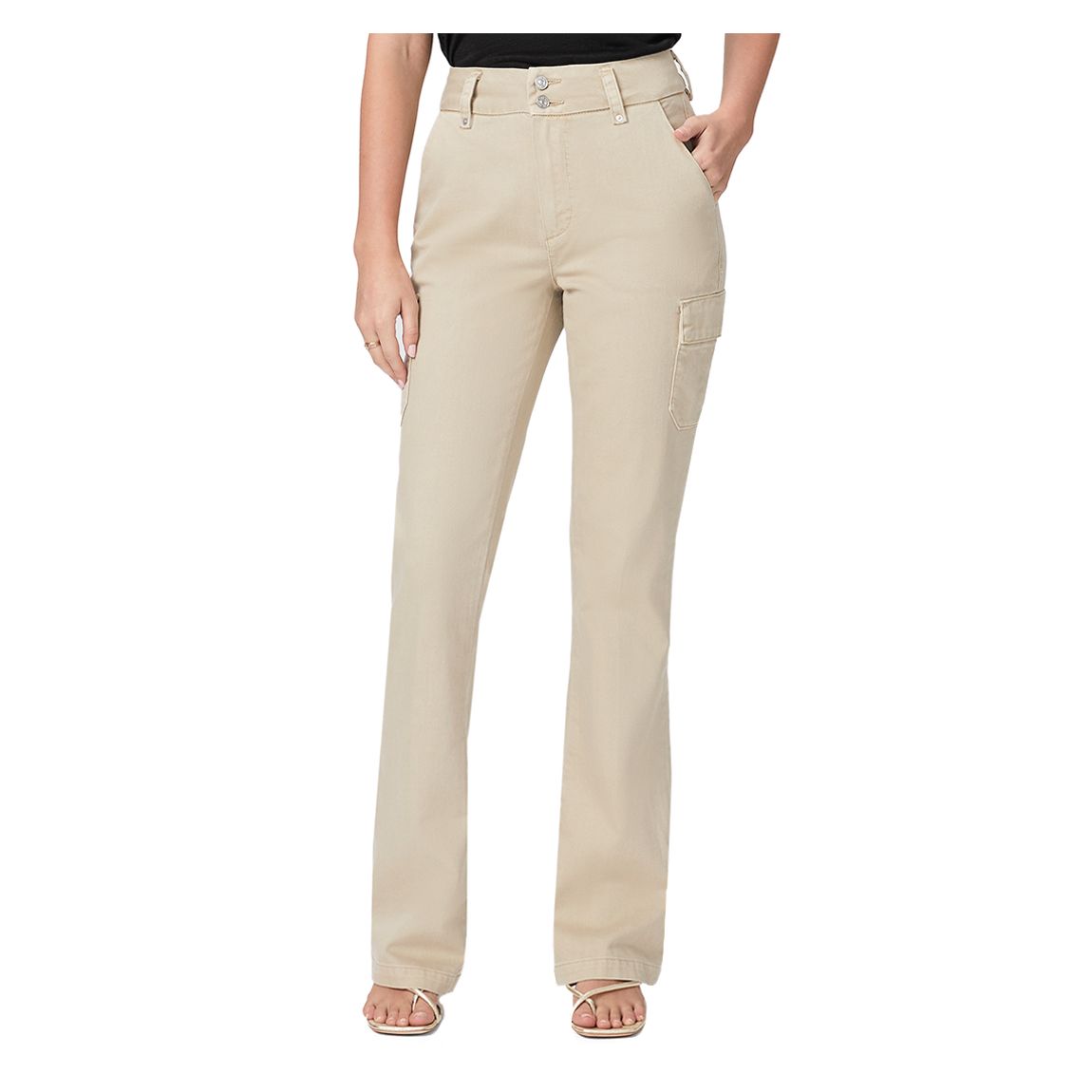 Pantalon Cargo Bootcut Dion Beige main product photo