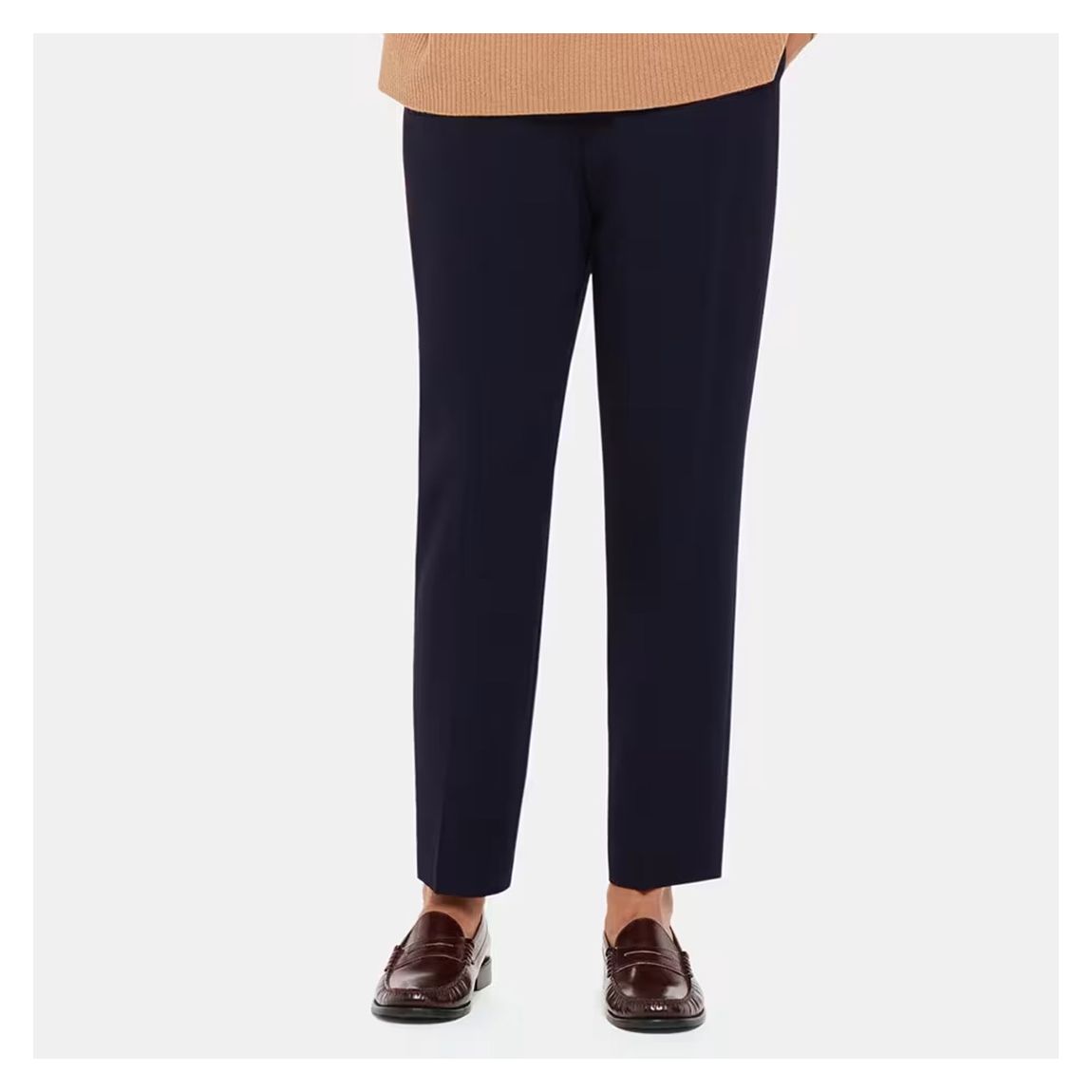 Pantalon En Laine Mélangée Ella Essential Navy main product photo