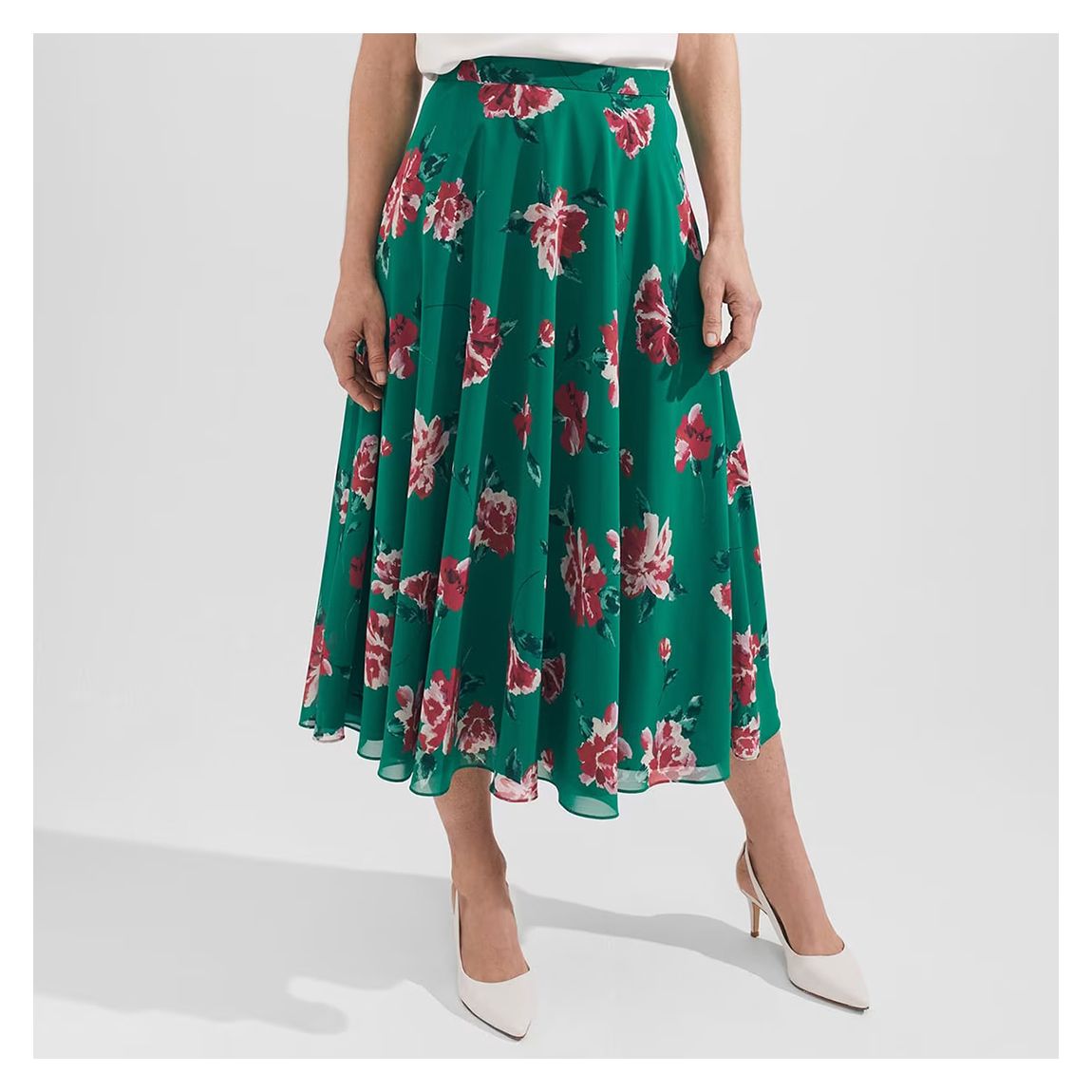 Jupe Midi Carly Verte main product photo