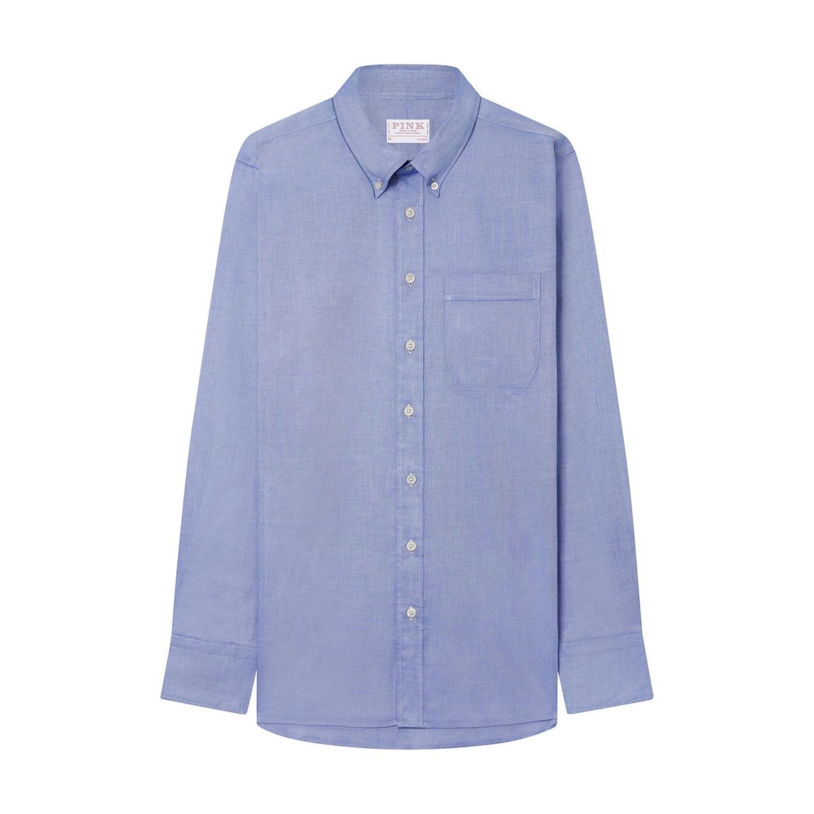 Chemise Bleue En Coton Oxford De Coupe Classique main product photo