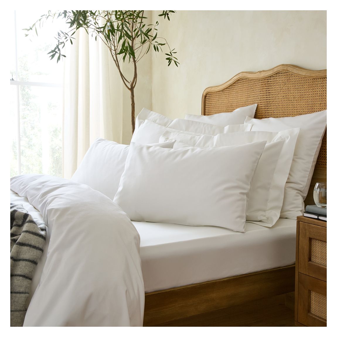 Drap-Housse 1000Tc Premium King, Blanc main product photo