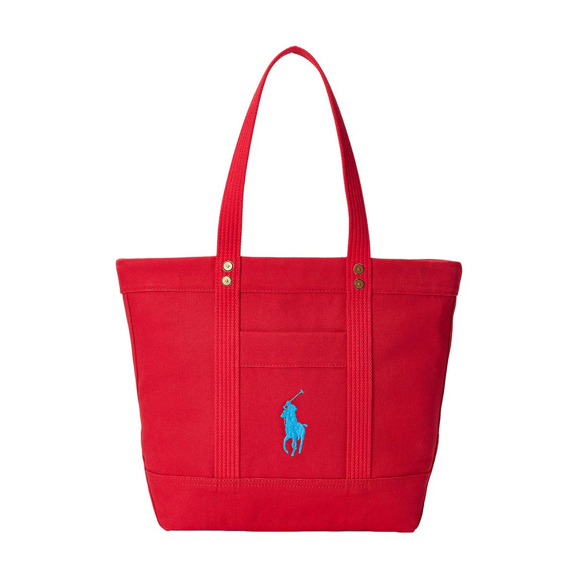 Red Big Pony Canvas Tote Bag main product photo