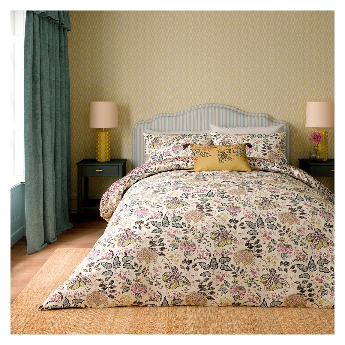 Ensemble De Housses De Couette Madagascar Superking, Damson main product photo