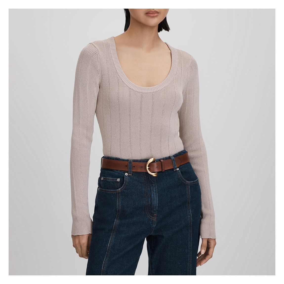 Nude Sierra Scoop Neck Top main product photo