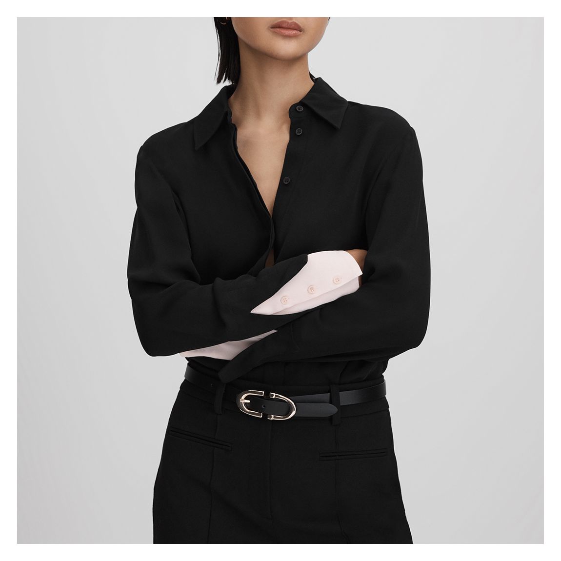 Chemise Noire Nila Colour Block main product photo