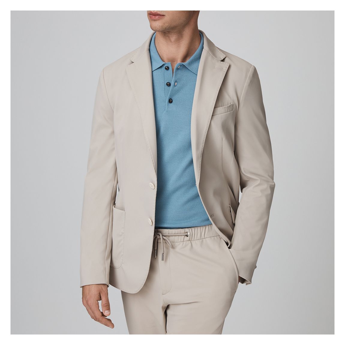 Blazer À Glissière En Pierre main product photo