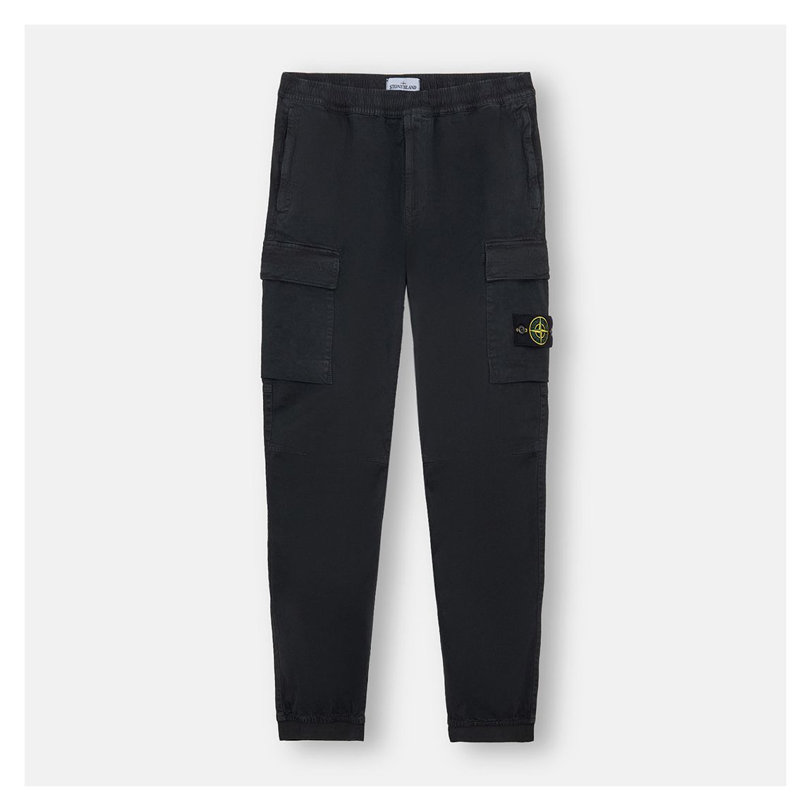 Pantalon Noir En Coton Mélangé main product photo