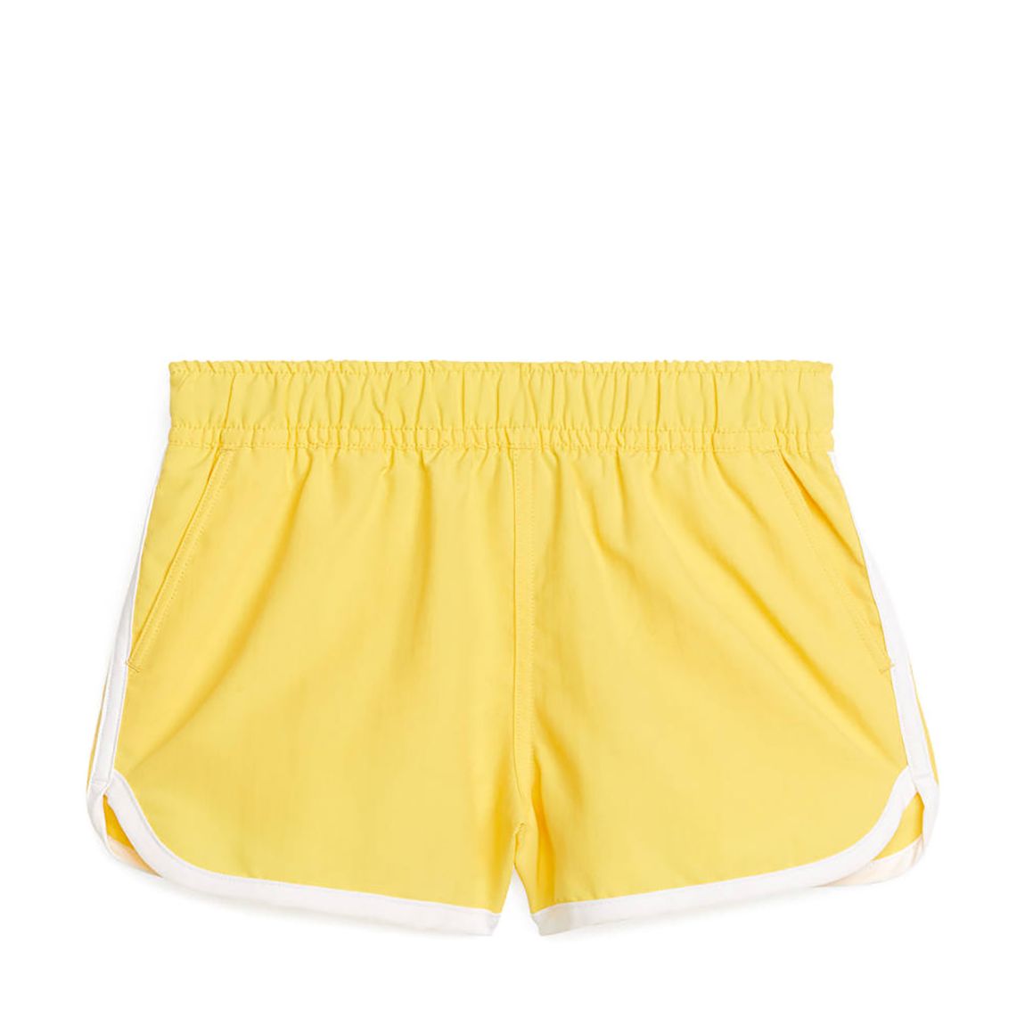 Maillot De Bain Jaune À Bordures Contrastées Pour Bébé main product photo