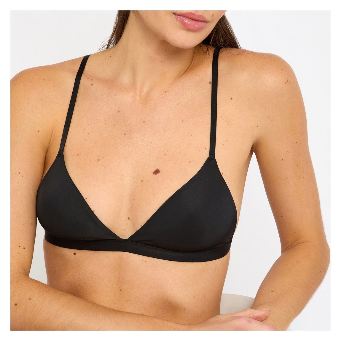 Bralette Triangle "Barely Decent" Noir main product photo