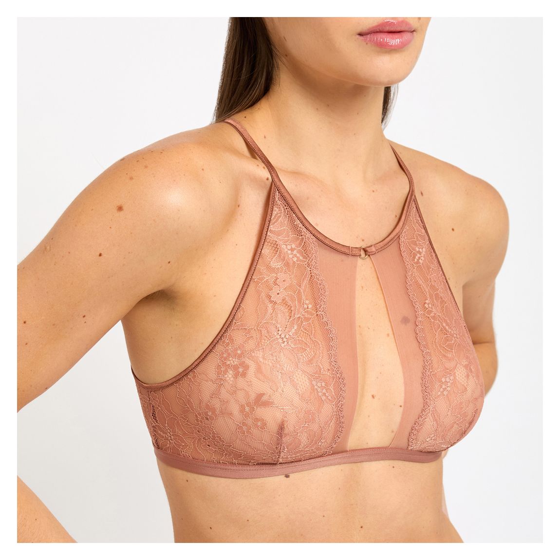 Thea Bralette À Col Licou Ambre main product photo