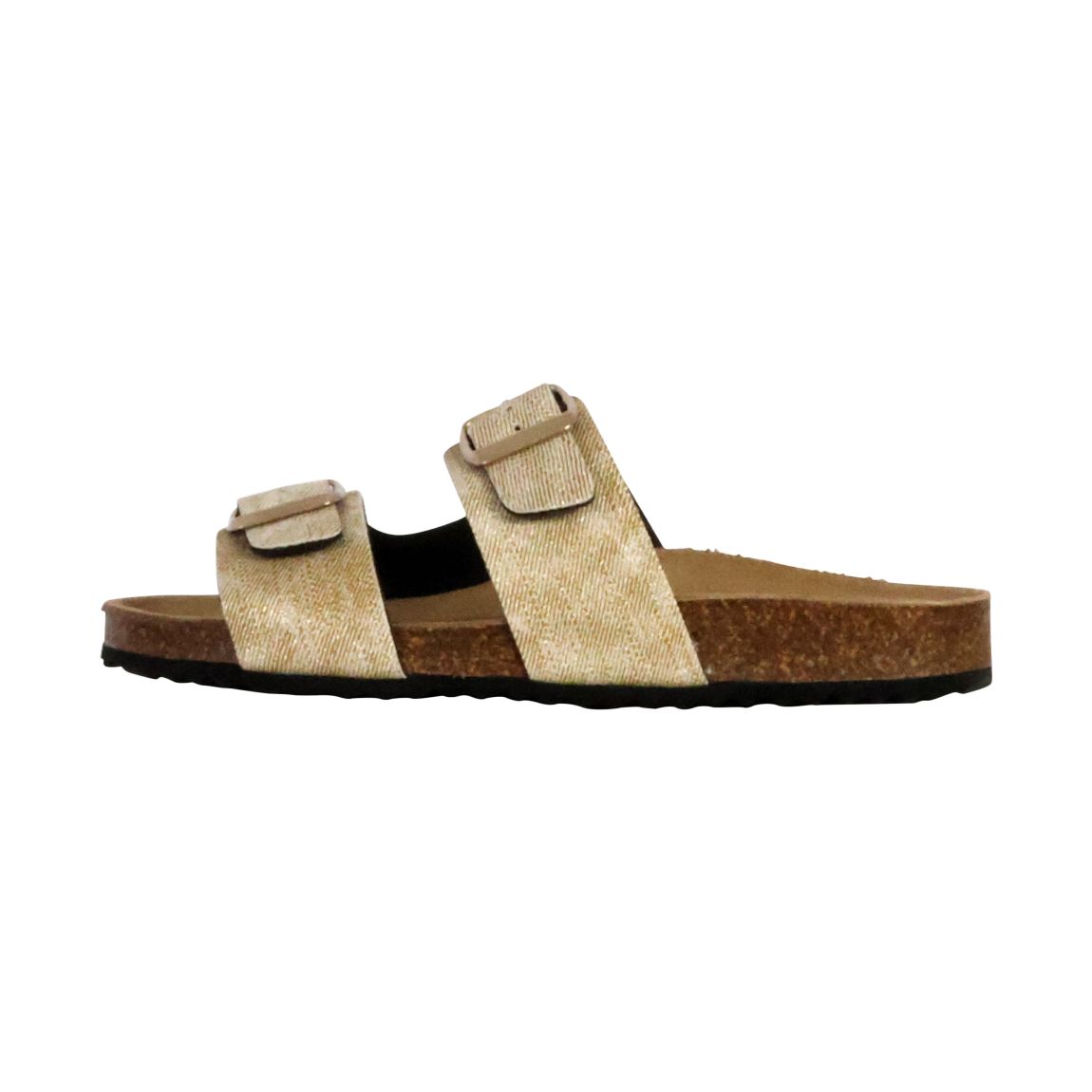Sandale Brionia En Cuir Doré Pour Femme main product photo