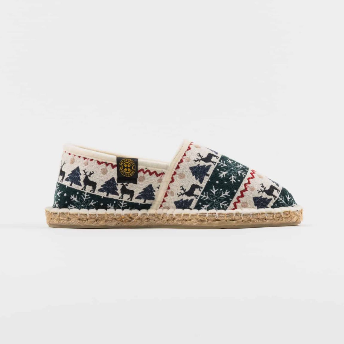 Espadrilles-chaussons Fourrées Motifs Hiver Bleus main product photo