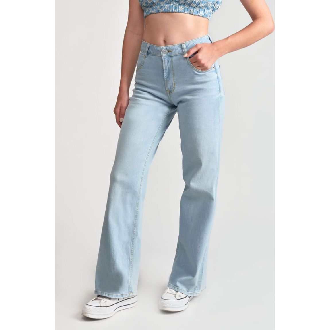 Pantalon Loose, Large En Jeans Rommigi main product photo