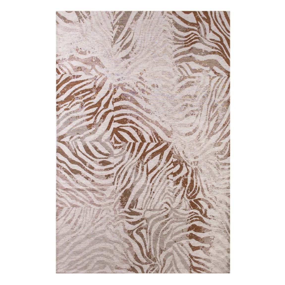 Tapis Marron Zebra Savannah main product photo