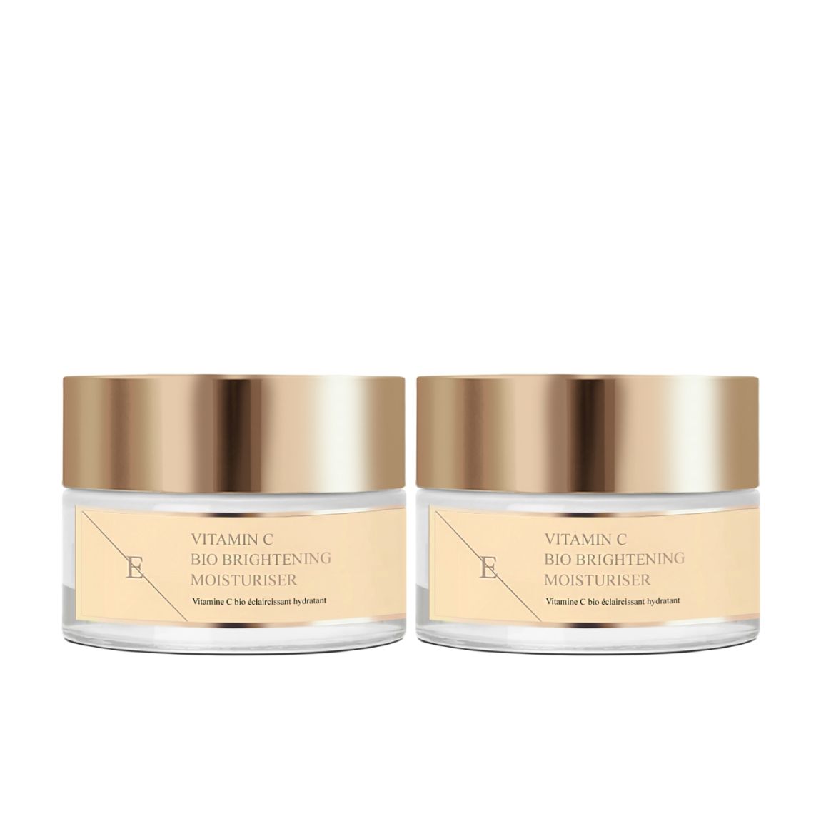 2x Crème hydratante bio éclaircissante à la vitamine C 50 ml main product photo