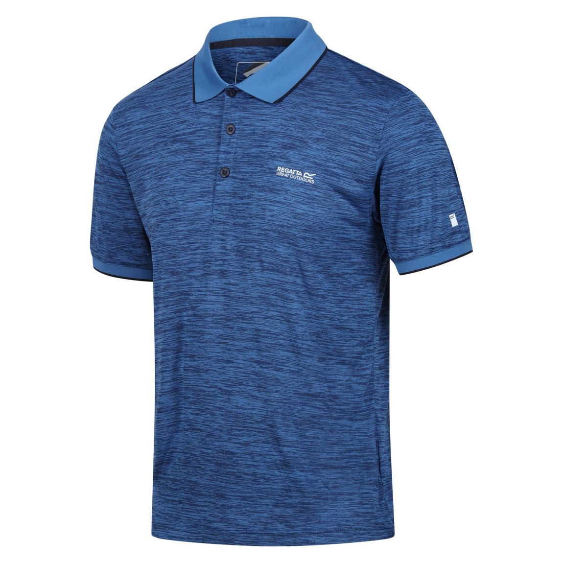 Polo Remex II Bleu Plongée main product photo