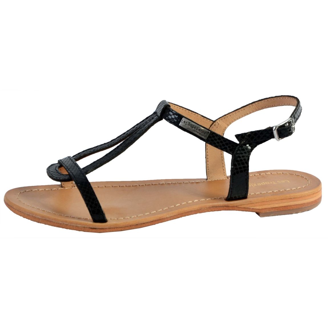Sandales Cuir Hamat Noir Serpent main product photo