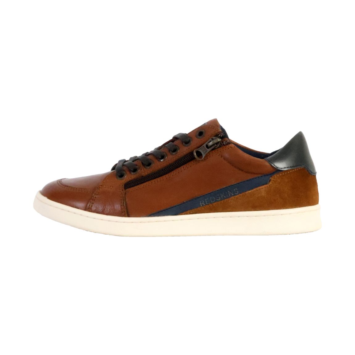 Basket Basse Cuir Decent Cognac-Marine main product photo