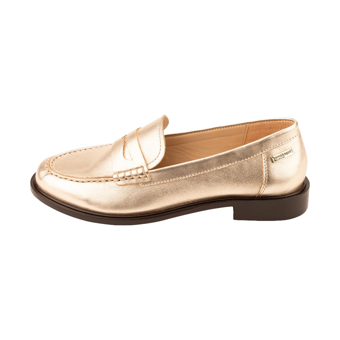 Mocassin Cuir Lucie Or main product photo